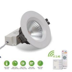 Đèn LED âm trần Downlight COB 110/12W (Điều khiển bằng Remote) Rạng Đông