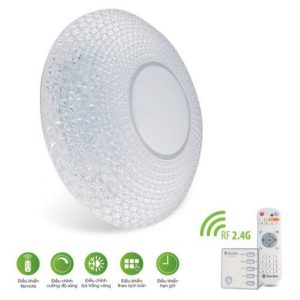 Đèn LED ốp trần D LN22L 500/40W – điều khiển bằng Remote Rạng Đông